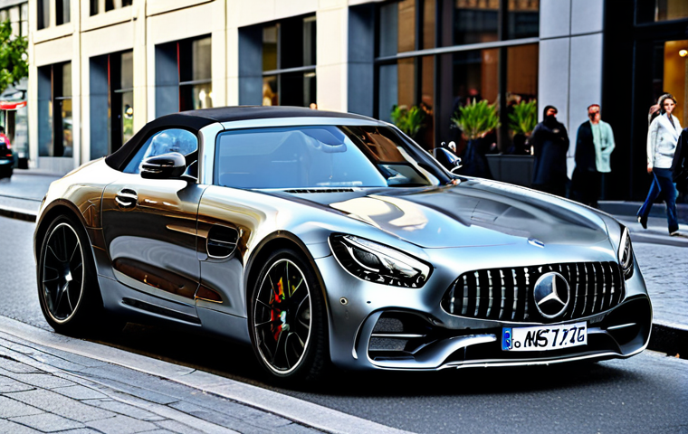 벤츠 AMG GT 로드스터의 스포츠 성능 - **Prompt 2: Interior of an AMG GT Roadster**

   "The luxurious interior of a Mercedes AMG GT Roadst...