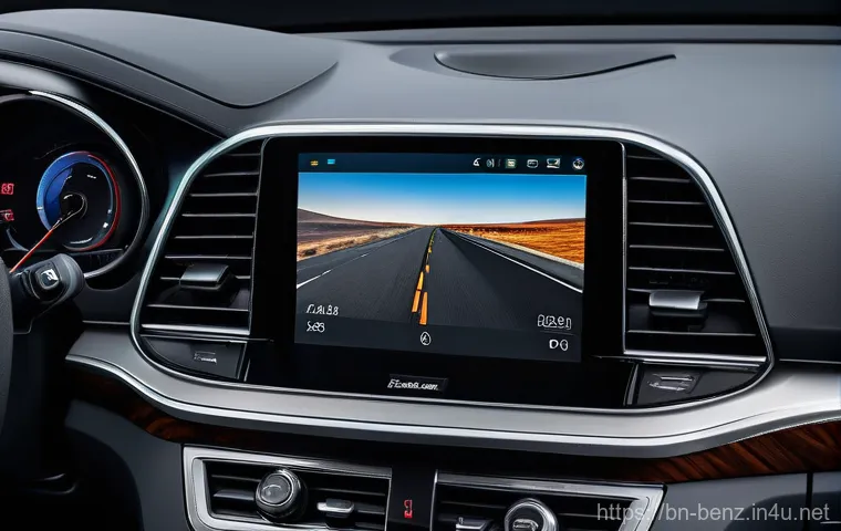 벤츠 C클래스 세단의 고객 만족도 - 9-inch touchscreen central multimedia display subtly angled towards the driver. To the left, the cri...
